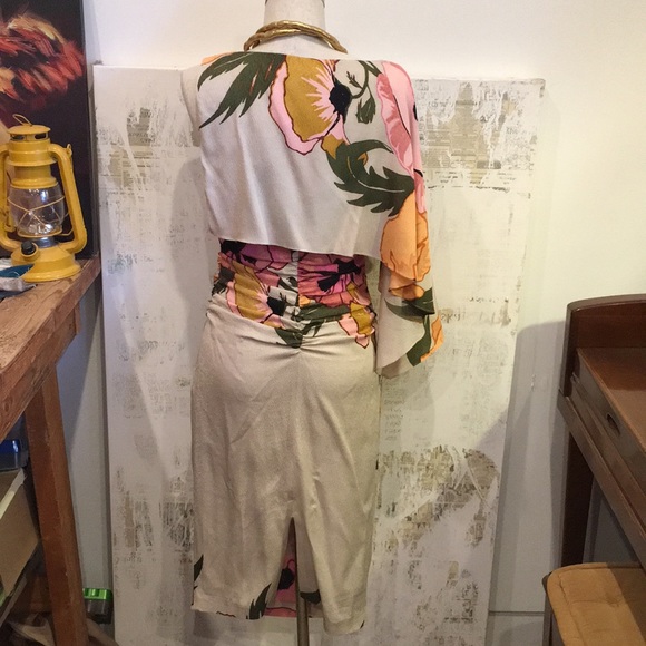 🎉SOLD🎉Tracy Reese Silk Floral Dress - Picture 6 of 8